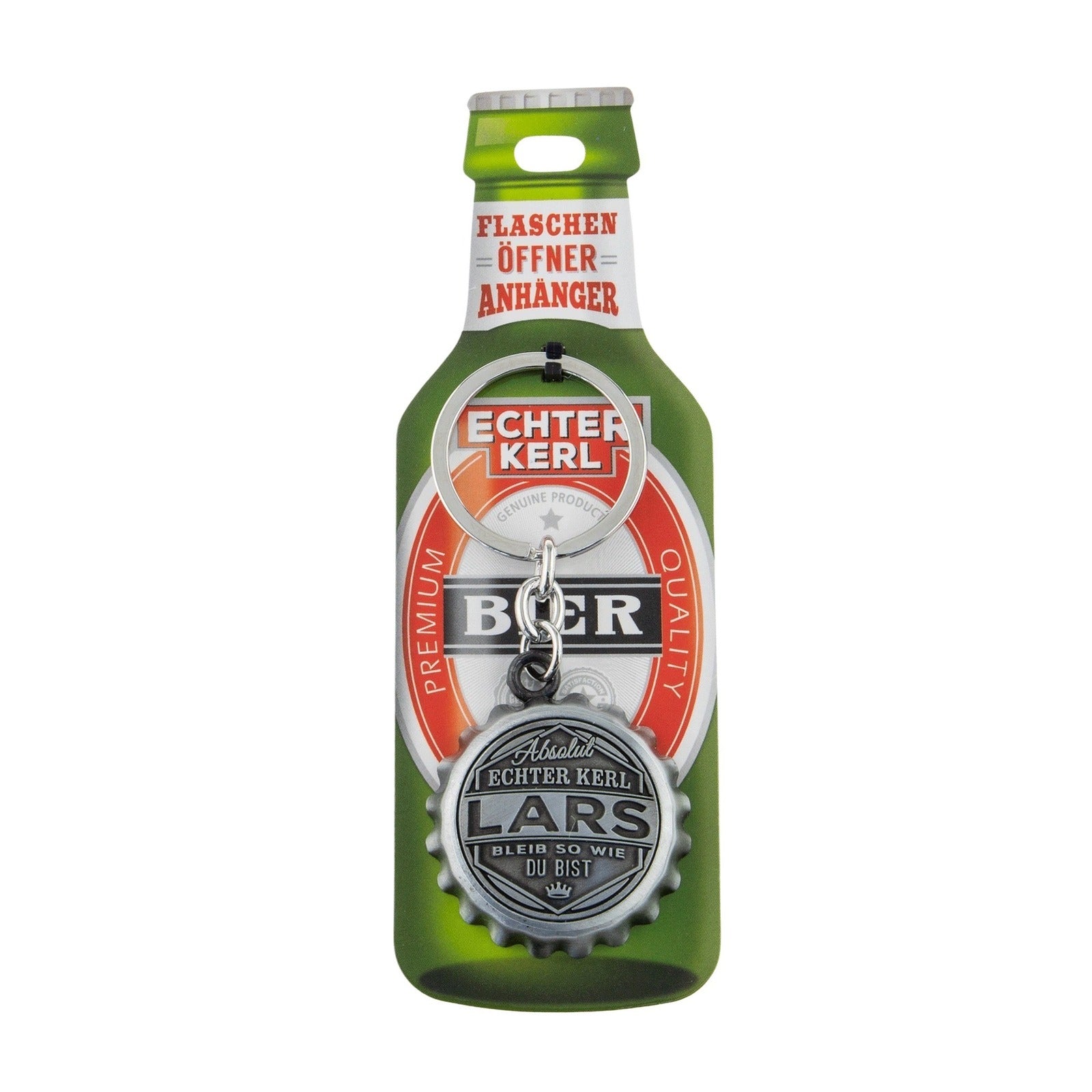 Schlüsselanhänger mit Flaschenöffner - Lars