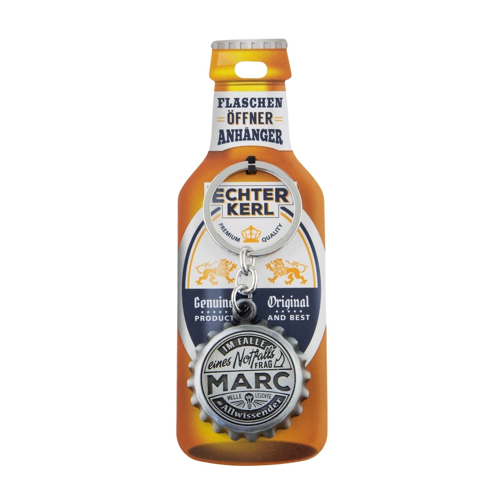 Schlüsselanhänger mit Flaschenöffner - Marc