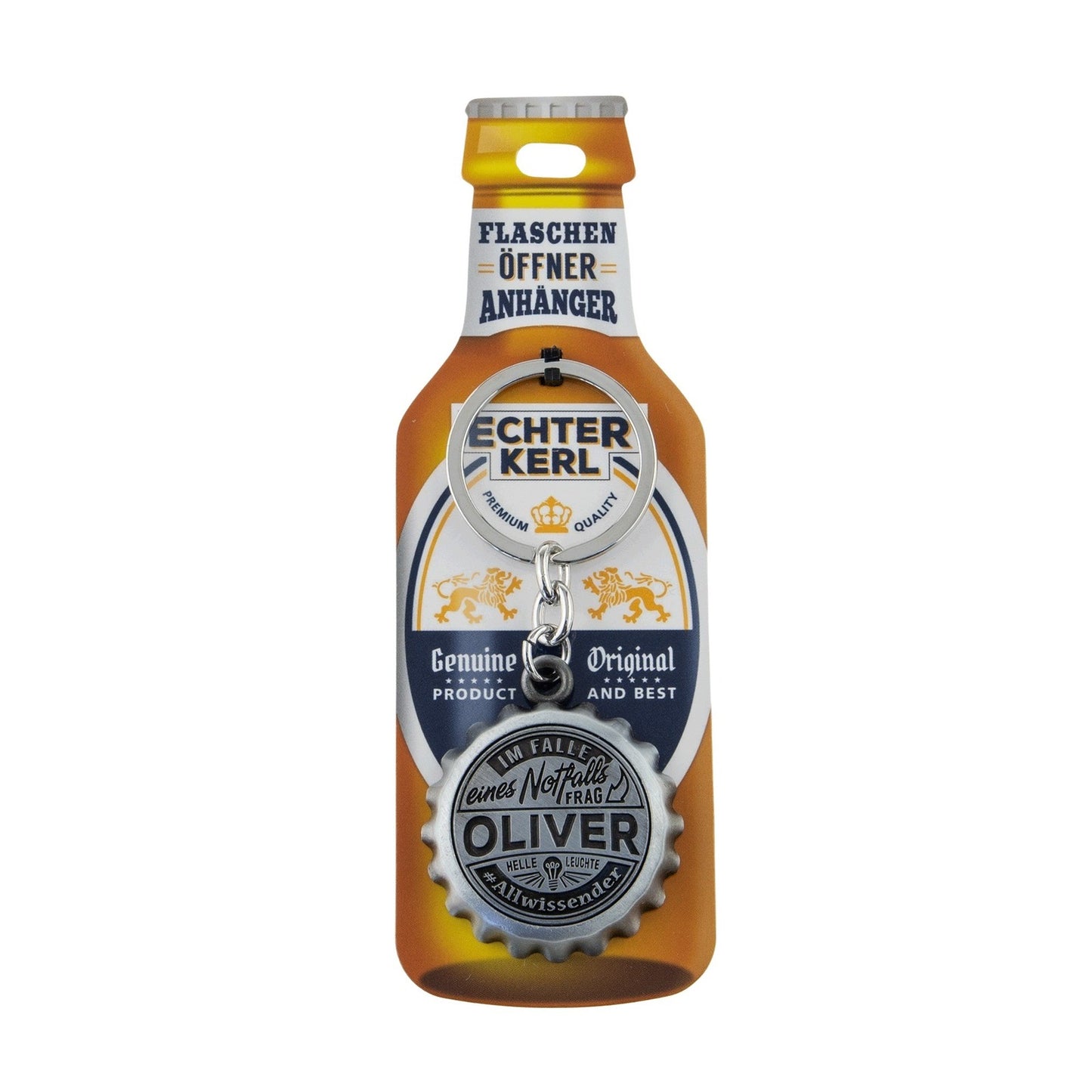 Schlüsselanhänger mit Flaschenöffner - Oliver