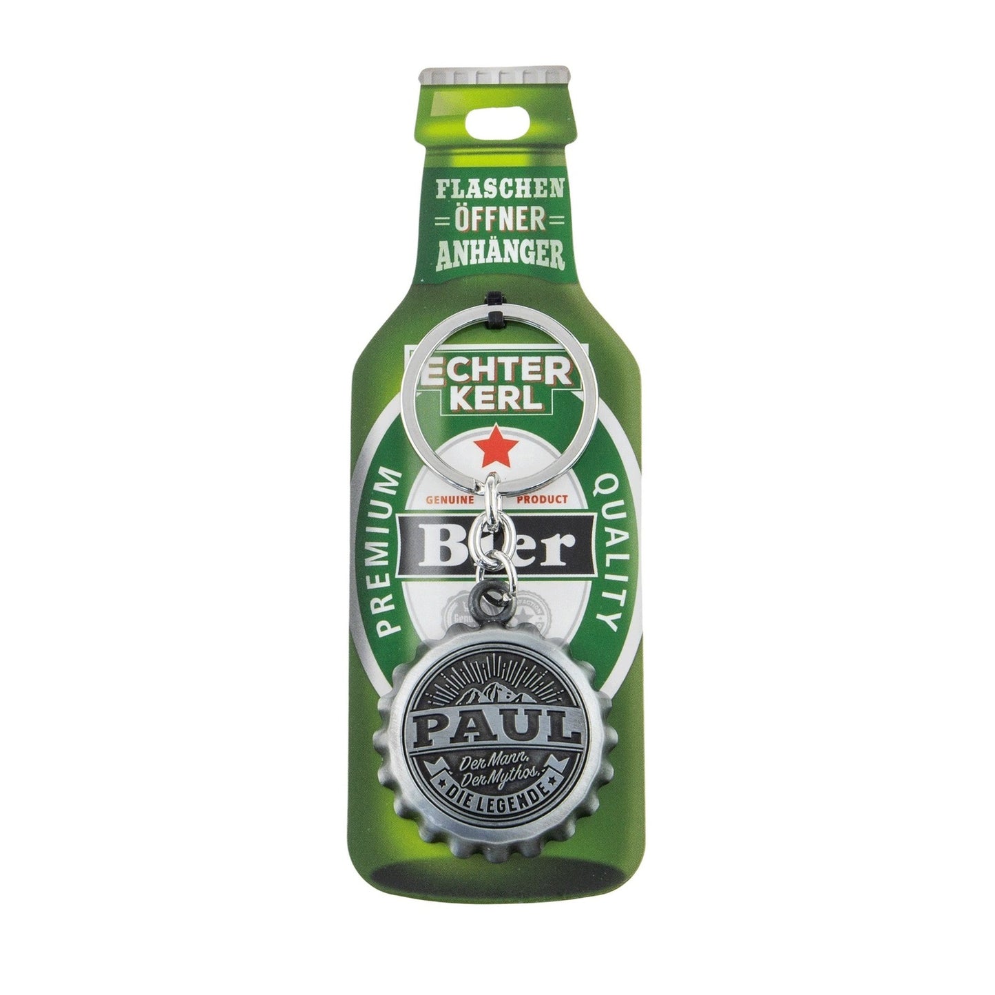 Schlüsselanhänger mit Flaschenöffner - Paul
