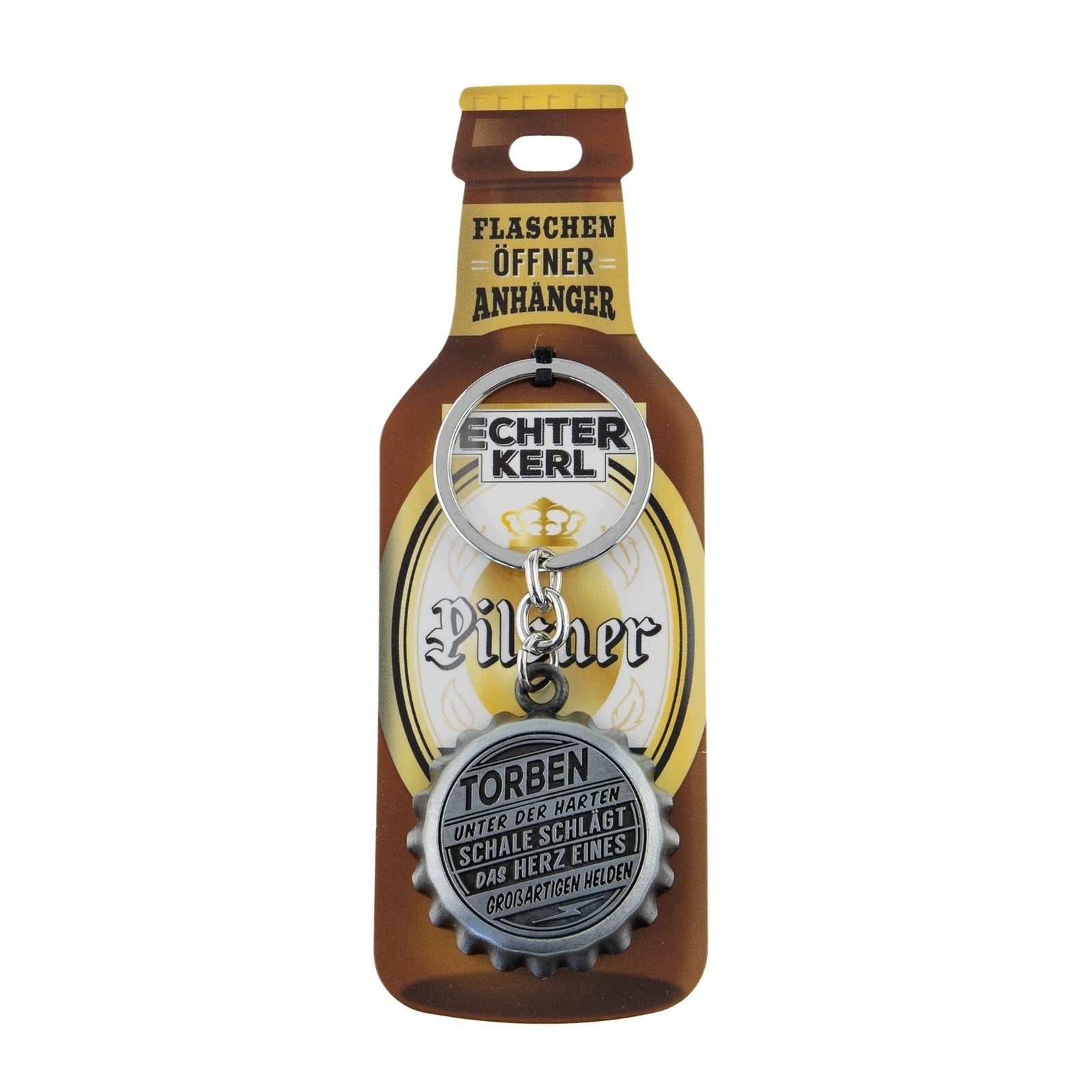Schlüsselanhänger mit Flaschenöffner - Torben