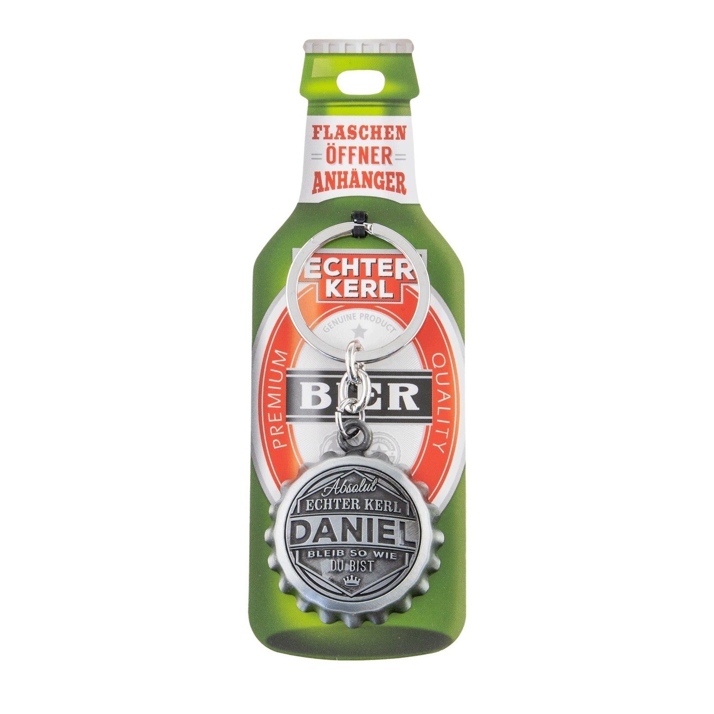 Schlüsselanhänger mit Flaschenöffner - Daniel