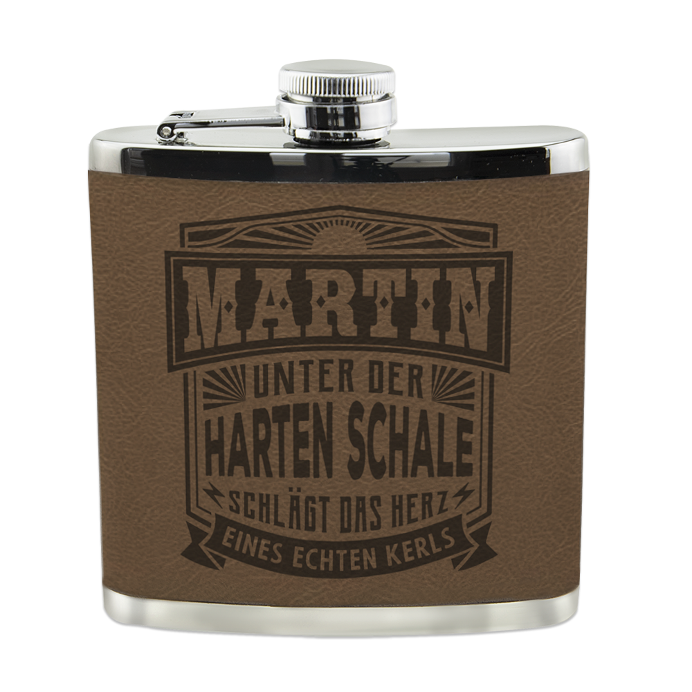 Echter Kerl Flachmann - Martin