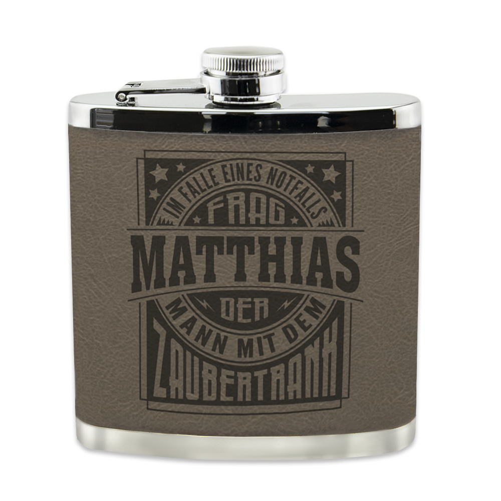 Echter Kerl Flachmann - Matthias