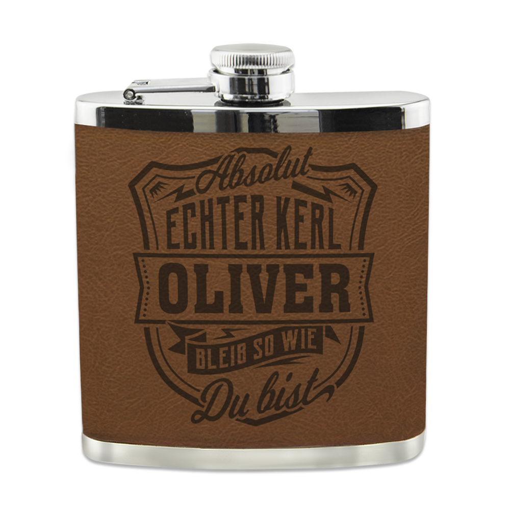 Echter Kerl Flachmann - Oliver