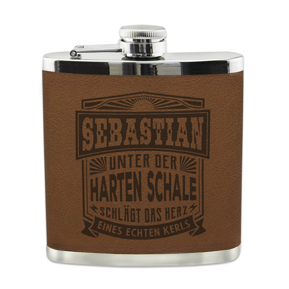 Echter Kerl Flachmann - Sebastian