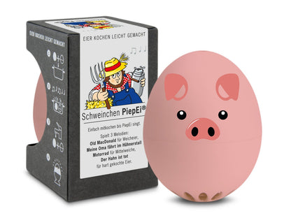 Schweinchen PiepEi – Eieruhr zum Mitkochen mit Verpackung