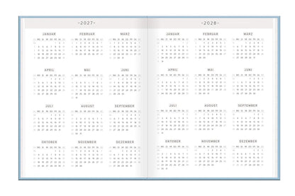 Terminplaner - Lady Softcover - "Dankbarkeitsplaner" - 2027 - Kalender 2027 und 2028