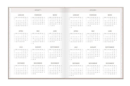 Terminplaner - Lady-Softcover - 2027 -"Neues Jahr neues ich" -  Kalender 2027 und 2028