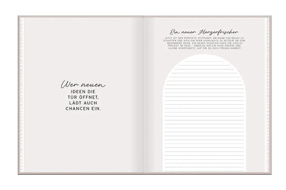 Terminplaner - Lady-Softcover - 2027 -"Neues Jahr neues ich" -  Spruch : "Wer neuen Iden die Tür öffnet, lädt auch Chancen ein." Seite für Highlights im neuen Jahr