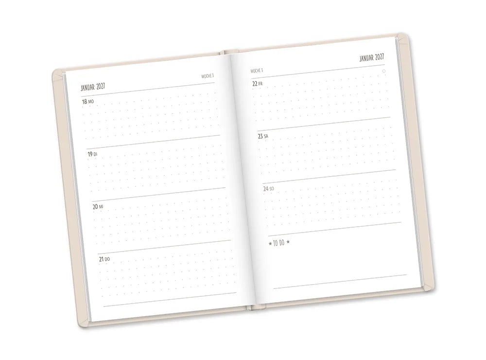 Terminplaner - "Blütenkreis" - 2027 - To-do Januar 