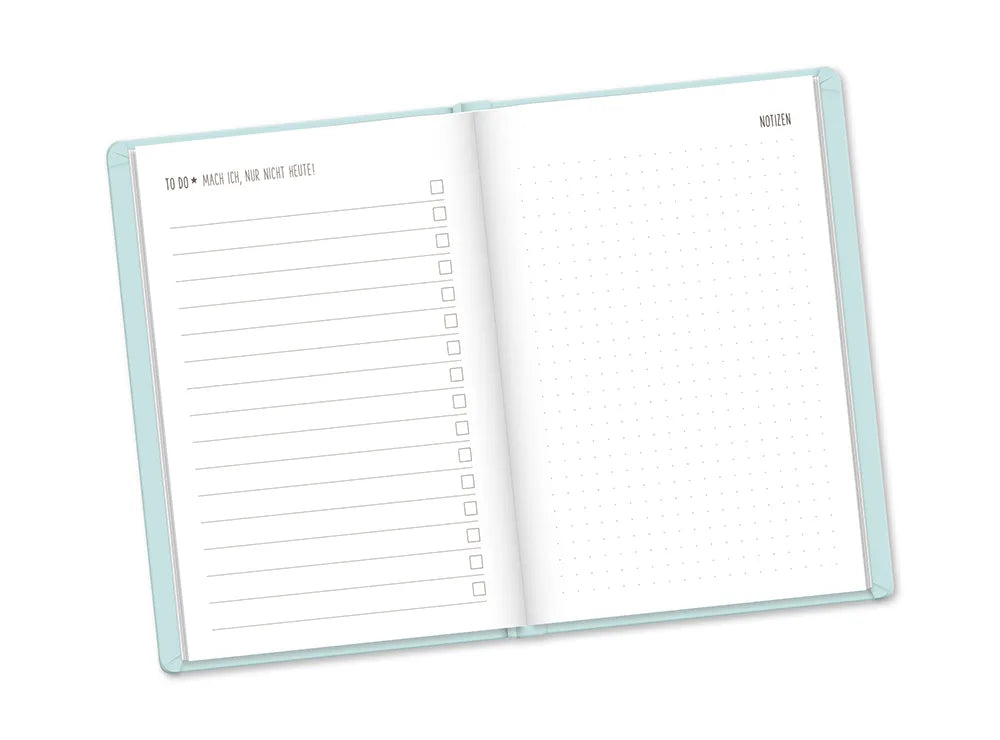 Terminplaner - Mint - 2027 - To-Do Listen Seite und Notizseite
