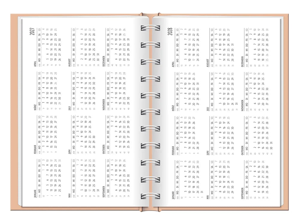 Terminplaner - "Nimm dir Zeit" - 2027 - Kalender für 2027 und 028