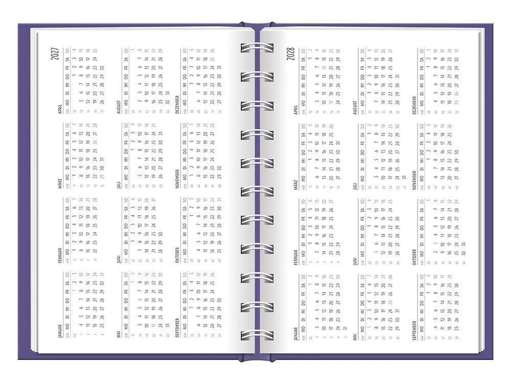 Terminplaner - "Der beste Tag" - 2027 - Kalender 2027 und 2028