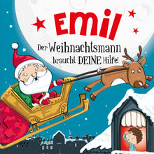 Weihnachtsgeschichte mit Namen für Emil - der Weihnachtsmann braucht deine Hilfe!