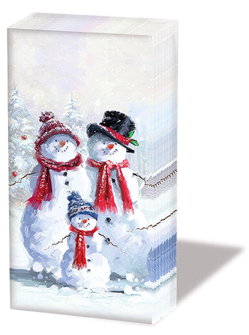 Taschentücher - Schneeman mit Hut