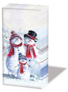 Taschentücher - Schneeman mit Hut