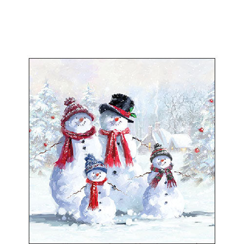 Ambiente® Servietten "Schneemann mit Hut" - FSC Mix