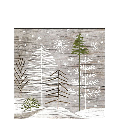 Ambiente® Servietten "Bäume auf Holz" - FSC Mix