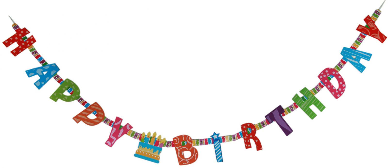 Buchstaben-Girlande "Happy Birthday"