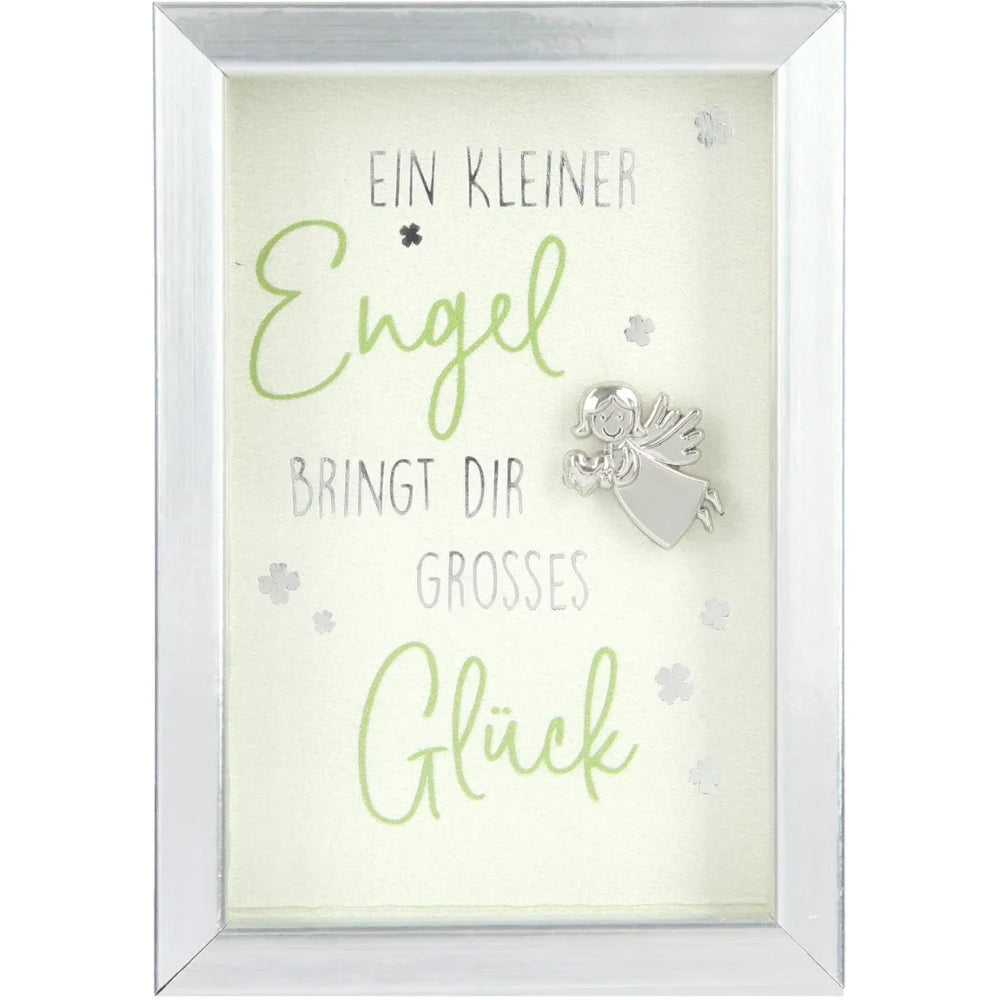 Mini-Bilderrahmen mit Schriftzug "Ein kleiner Engel"