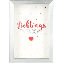 Mini-Bilderrahmen mit Schriftzug "Lieblingsmensch"