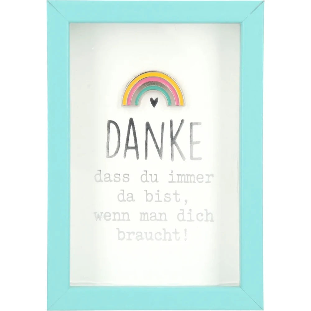 Mini-Bilderrahmen mit Schriftzug "Danke"