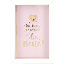 Mini-Bilderrahmen mit Schriftzug "Die Beste"