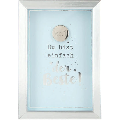 Mini-Bilderrahmen mit Schriftzug "Der Beste"