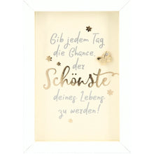 Mini-Bilderrahmen mit Schriftzug "Schönster Tag"