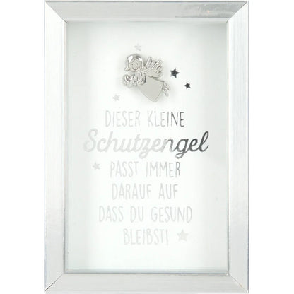 Mini-Bilderrahmen mit Schriftzug "Schutzengel für Gesundheit"