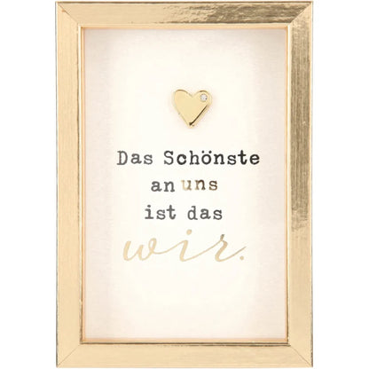 Mini-Bilderrahmen mit Schriftzug "Das Schönste"