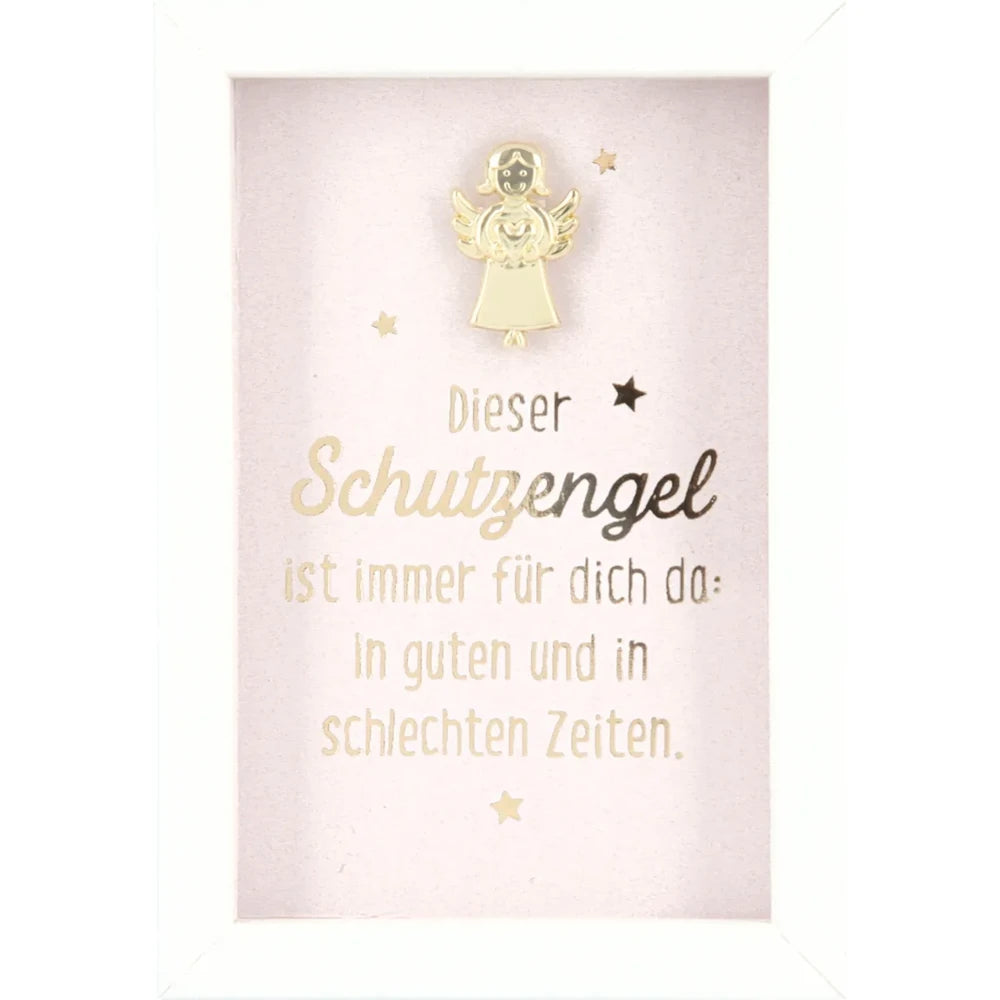 Mini-Bilderrahmen mit Schriftzug "Schutzengel für dich"