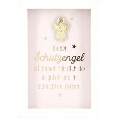 Mini-Bilderrahmen mit Schriftzug "Schutzengel für dich"