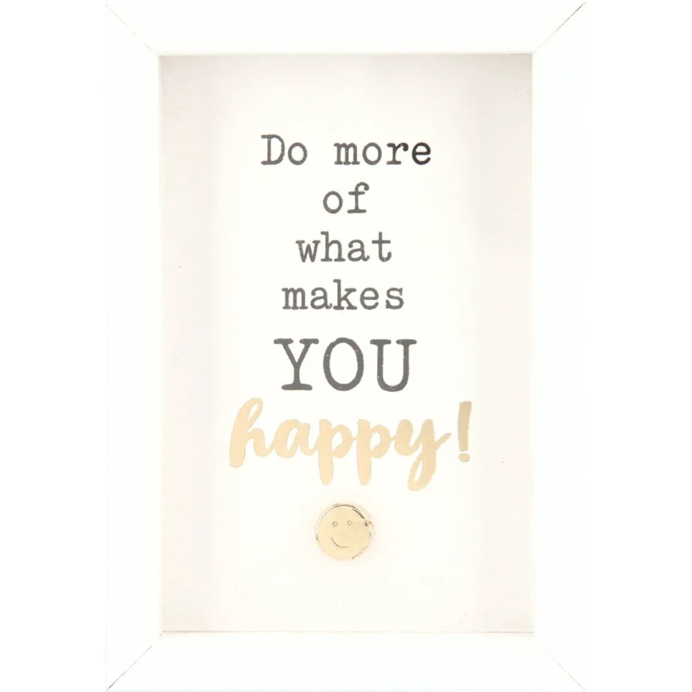 Mini-Bilderrahmen mit Schriftzug "Happy"