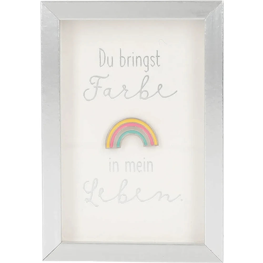Mini-Bilderrahmen mit Schriftzug "Farbe"