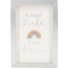 Mini-Bilderrahmen mit Schriftzug "Farbe"
