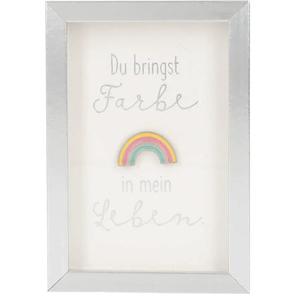 Mini-Bilderrahmen mit Schriftzug "Farbe"