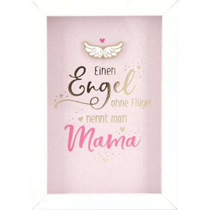 Mini-Bilderrahmen mit Schriftzug "Engel Mama"