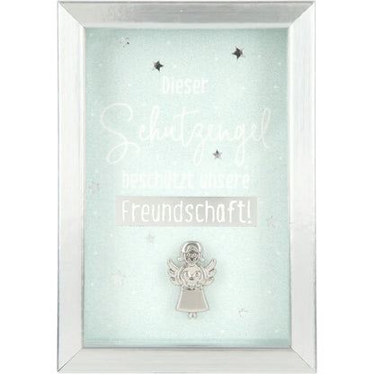 Mini-Bilderrahmen mit Schriftzug "Schutzengel für Freundschaft"