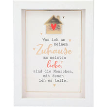 Mini-Bilderrahmen mit Schriftzug "Zuhause"