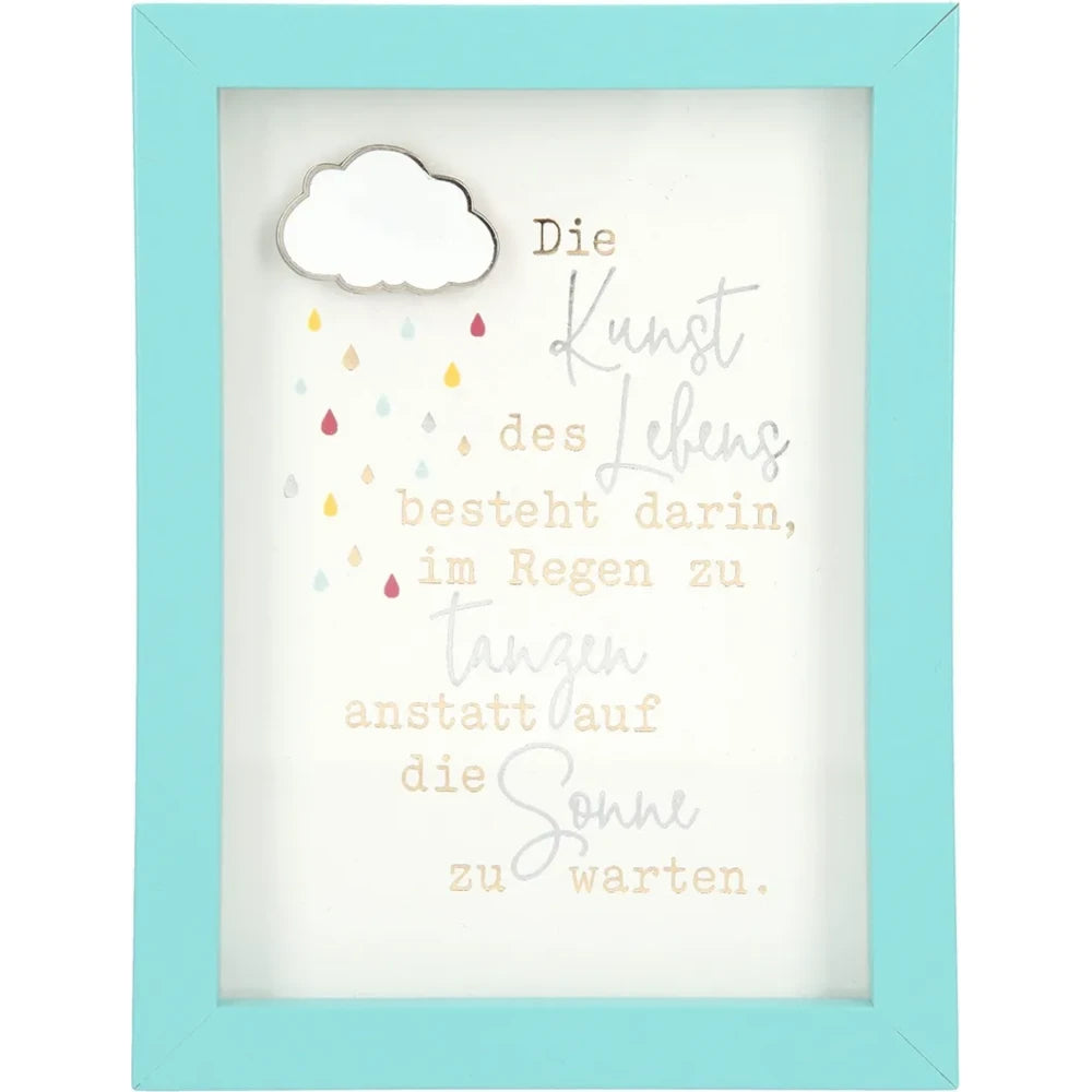 Mini-Bilderrahmen mit Schriftzug "Die Kunst"