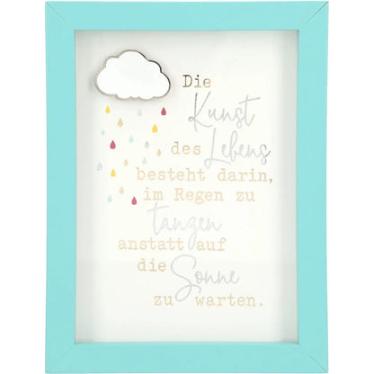 Mini-Bilderrahmen mit Schriftzug "Die Kunst"