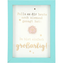 Mini-Bilderrahmen mit Schriftzug "Großartig"