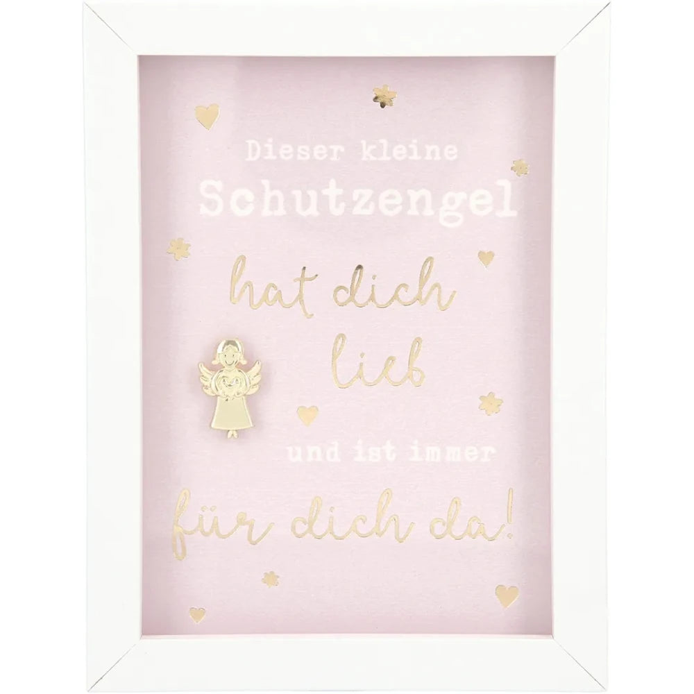 Mini-Bilderrahmen mit Schriftzug "Schutzengel"