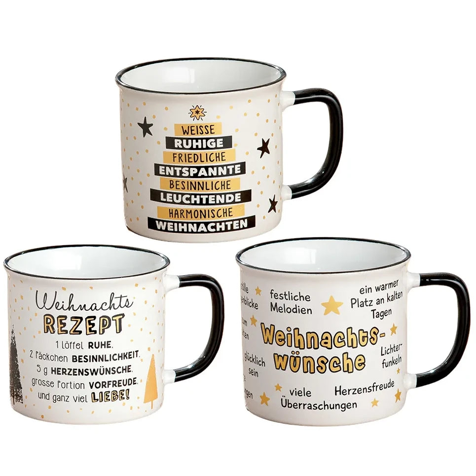 Weihnachtstassen mit Spruch