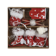 Deko-Hänger "Wintersport" 6er-Set, Groß