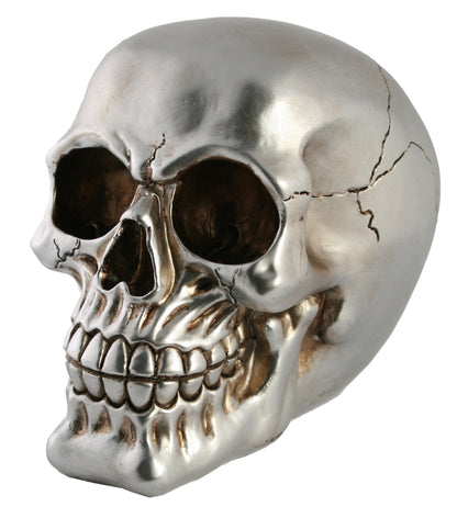 Glänzende Totenkopf-Spardose
