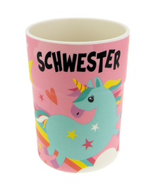 Panda Crew – Kinderbecher “Schwester”