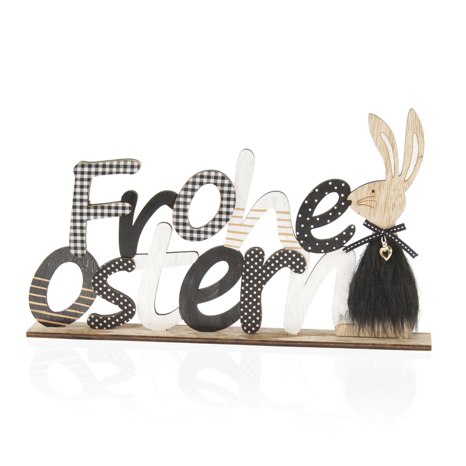 Holz – Schriftzug “Frohe Ostern”